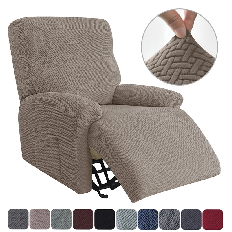 Funda de sofá reclinable de Jacquard, funda de sillón antipolvo