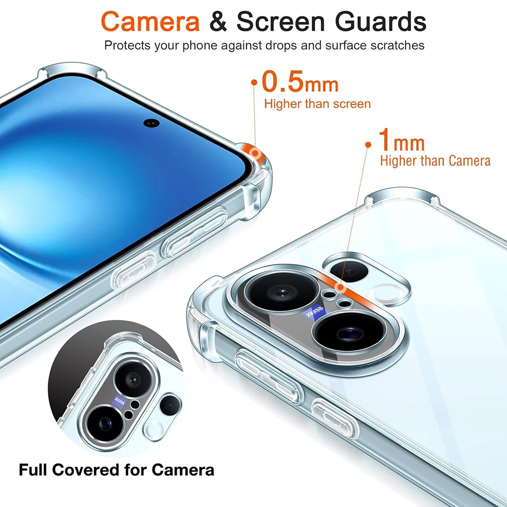 Shockproof Ultra-Thin Clear Silicone Soft Case - Premium Protection Shell