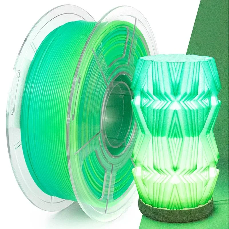 Regenbogentransluzentes PETG-3D-Drucker-Filament, 1,75 mm, Lichtdurchlässigkeit, gute Schichthaftung, 3D-Druck, Kunststoffmaterial – Detail 14
