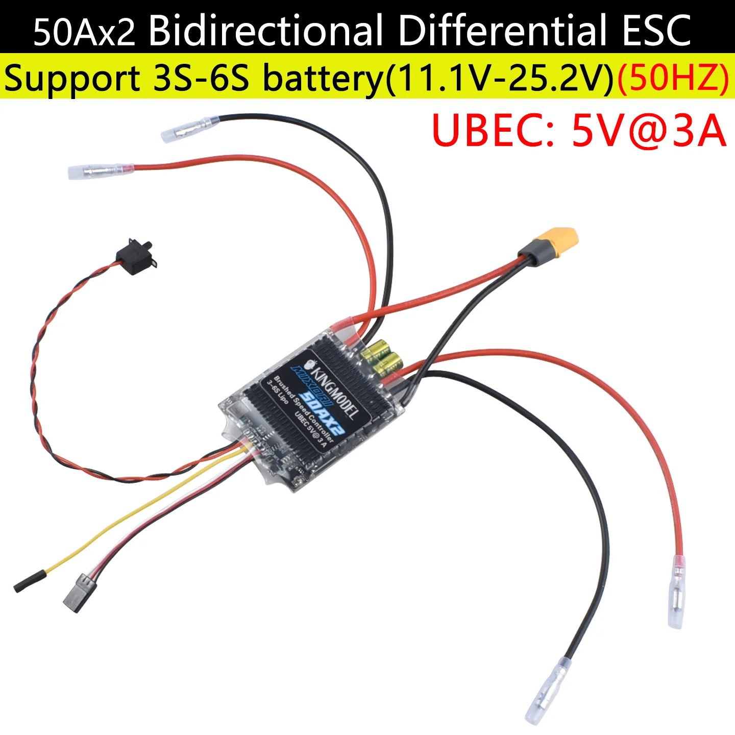 Dual Way Bidirectional Brushed ESC Control