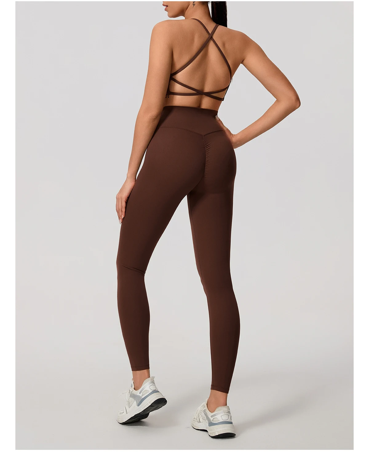 Ctenkevet Sommer Damen Push-Up Sport-BH Atmungsaktives Weiches Yoga-Workout-Top Rückenfreies Fitness Crop Gym Unterwäsche für Frauen – Detail 31