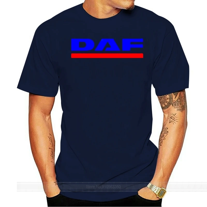 

NEW DAF TRUCKS COMPANY TRUCKER LOGO MEN BLACK SIZE S-3XL euro size T-SHIRT EN1