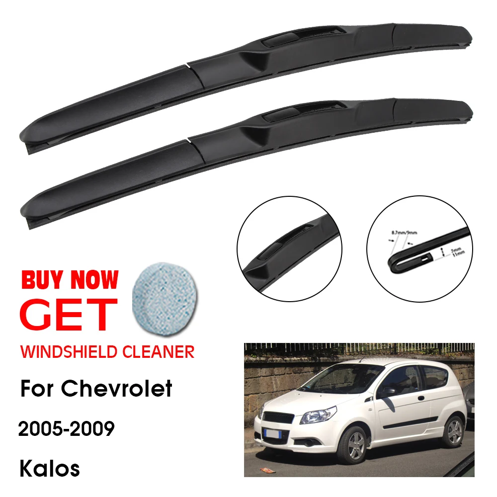

Car Wiper For Chevrolet Kalos 22"+16" 2005-2009 Front Window Washer Windscreen Windshield Wipers Blades Accessories