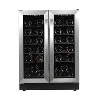 Compressor Double door Wine Cooler with LED Digital Control 1