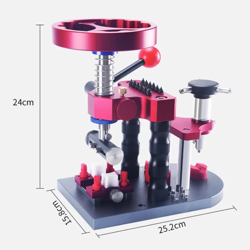 Machine de capsulage multifonctionnelle à quatre usages, outils de réparation de montres, ouverture de capuchon de montre, pré-levier et rotation de capuchon