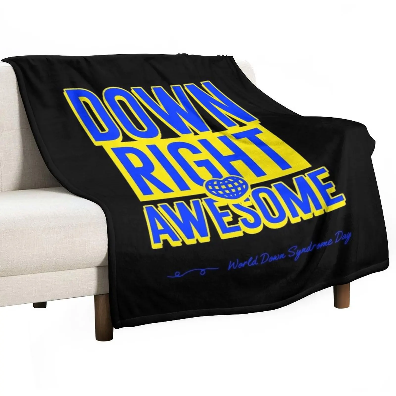 

New Down Right Awesome Throw Blanket Thermal Blanket Sleeping Bag Blanket