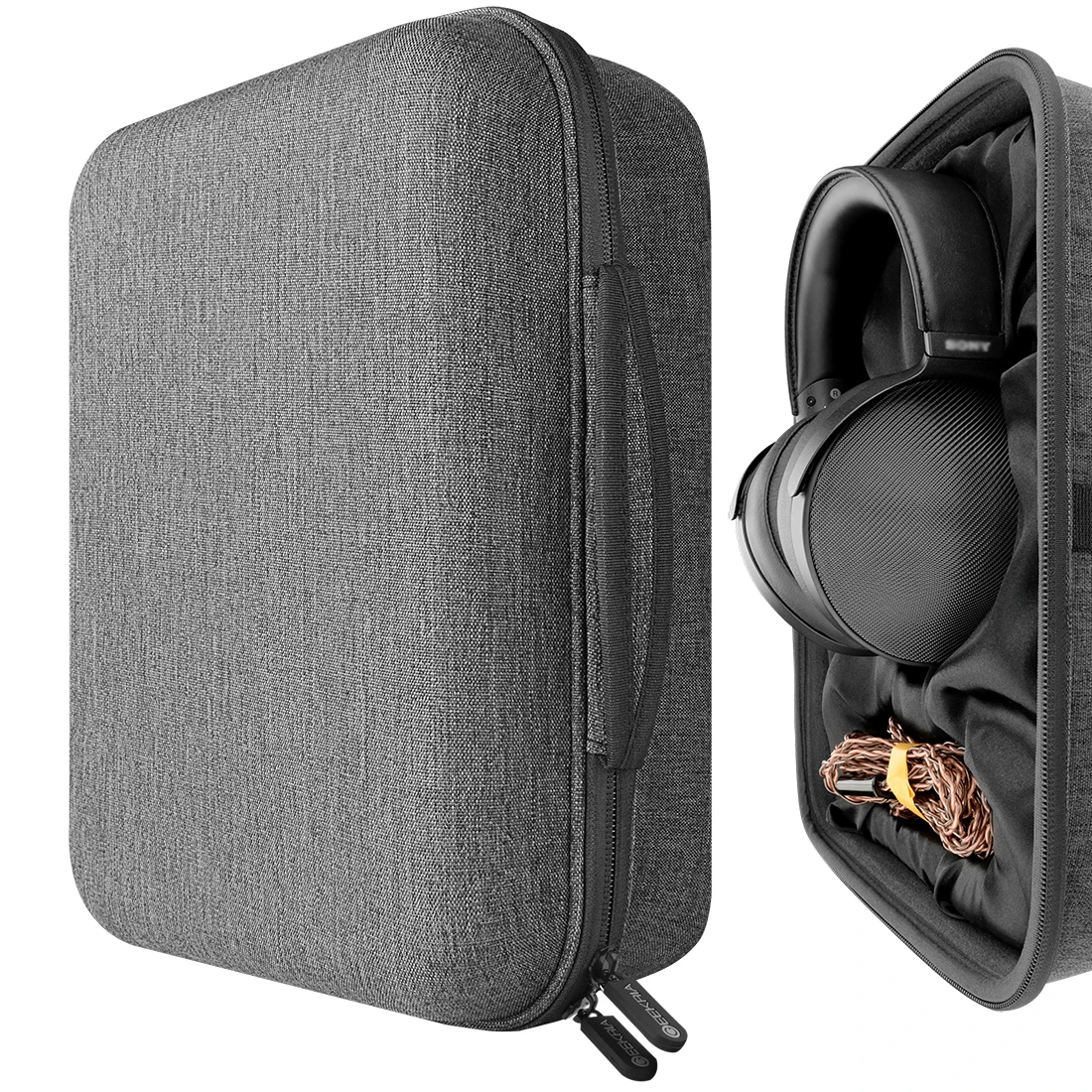 Custodia Per Cuffie Geekria Custodia Per Akg Q701 Sony Mdr-Z1R Custodia Protettiva Per Cavo Auricolare Portatile Rigida Di Grandi Dimensioni