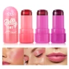 4 Color Jelly Blusher, Moisturizing Crystal Lipstick, Long-lasting Moisturizing Multifunctional Makeup, Suitable For Daily Use 1