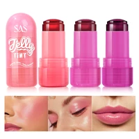 4 Color Jelly Blusher, Moisturizing Crystal Lipstick, Long-lasting Moisturizing Multifunctional Makeup, Suitable For Daily Use 1