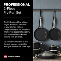 Professional Fry Pan Set - Includes 9.5” & 11” Fry Pans - Easy-to-Use Nonstick Cookware - Dishwasher, Metal Utensil & Ov 2