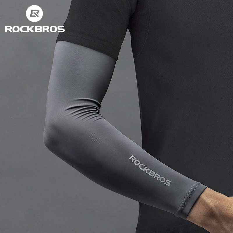 RockBros Cycling Summer Ice Silk Arm Warmers Covers Sun Protection Oversleeve 