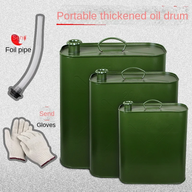 Iron Oil Drum 10 Liters Diesel Barrel Spare Motorcycle Fuel Tank Gasoline Special Barrel