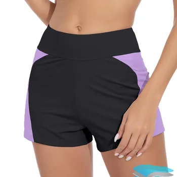 2024 Women Swimsuit Panties Swimwear Beach Shorts High Waist Stretch Sports Tankini Bottoms Menstrual Leakproof Swim Shorts