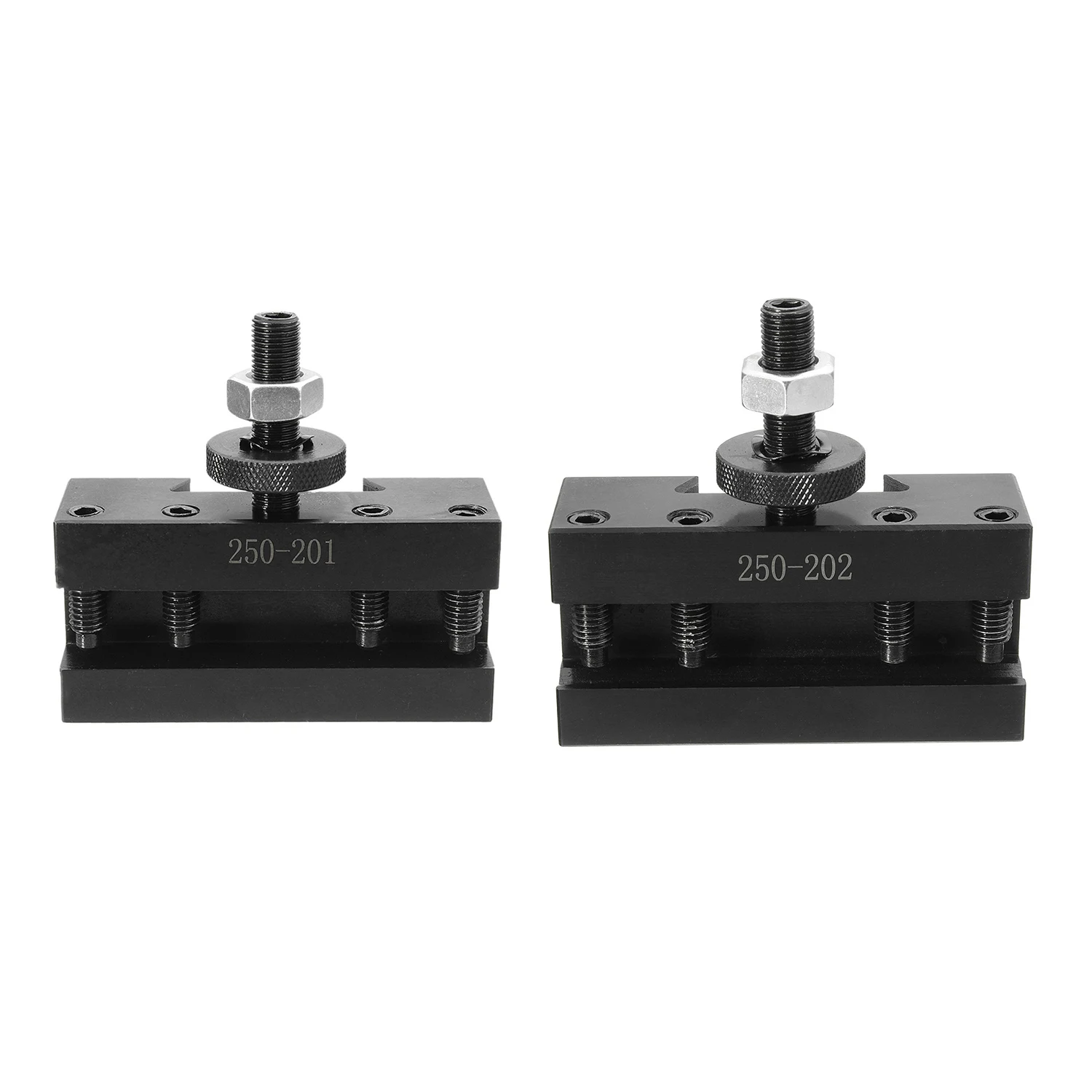 

2Pcs Bxa Quick Change Cnc Lathe Tool Post 1 Turning Facing Holder Holder For Lathes Tools - 250-201 10-15Inch & 250-202