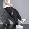 10XL spring and summer work trousers men's loose small foot thin section fatty casual trousers large size men's sweatpants 9XL 2
