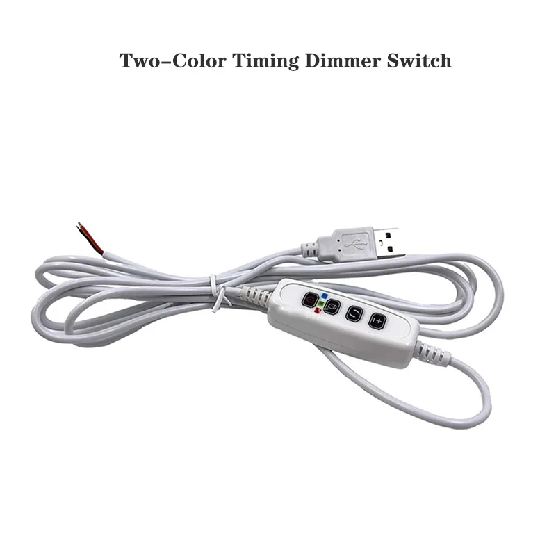 1Pcs DC 5V USB clamp Plant Light Timing Control Cable Switch Line Plant Growth Light Live Broadcast Fill Control wire