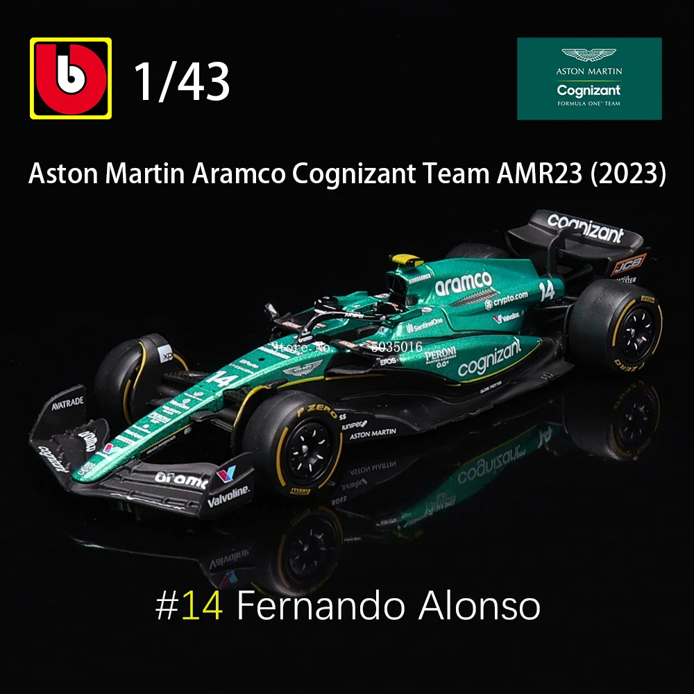 ブラーゴ-鋳造合金車モデル,収集可能なおもちゃ,1:43,f1,aston ブラーゴ-鋳造合金車モデル,収集可能なおもちゃ,1:43,f1,aston