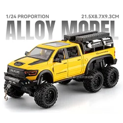 1:24 Scale Mammoth Off - Road Vehicle Diecast Toy with Sound and Light Features (Mammoth Yellow)