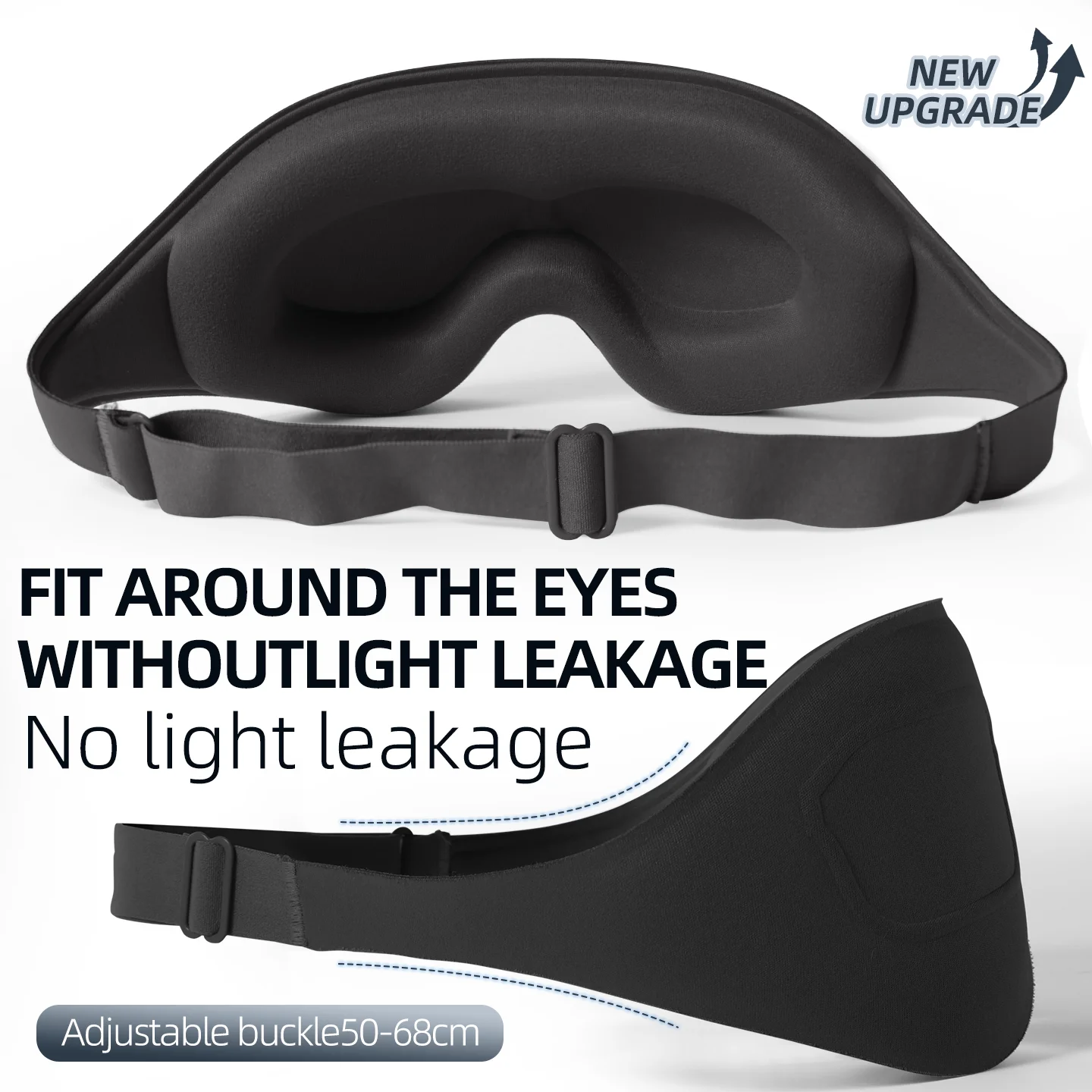 ComfortMax Breathable 3D Sleep Eye Mask - Memory Foam Night Blindfold