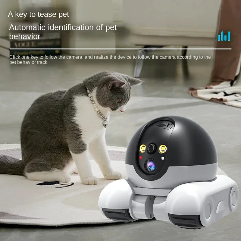 Dual lens, dual screen household 360 degree high-definition  robot monitoring vehicle intelligent camera 6