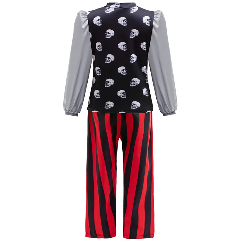 Boys Buccaneer Pirate Captain Hook Cosplay Costume For 4-10Years Halloween Purim Party
