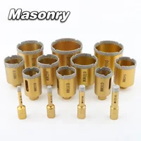 Livraison gratuite disponible Scie cloche pour le perçage de carreaux de marbre, à filetage M10, diamant brasé, mèche de perçage pour céramique, granit, marbre, porcelaine, brique 1