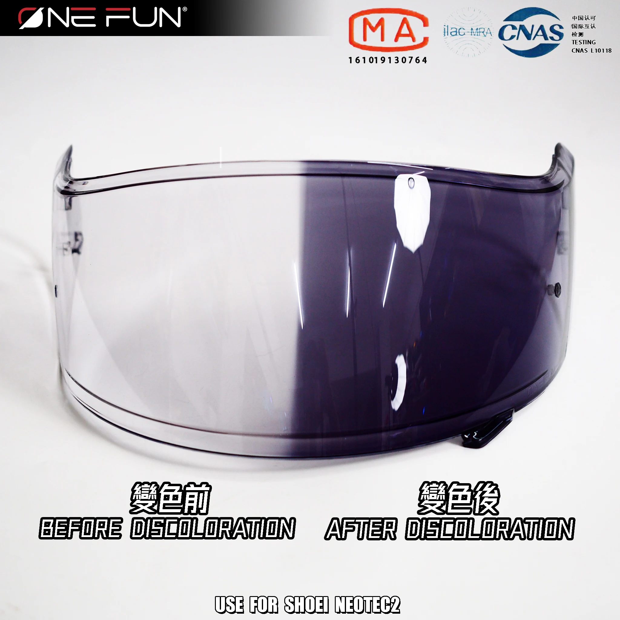 Neotec 2 Cns-3 Full Face Casco Visiera Custodia Per Lenti Per Shoei Neotec Ii Fotocromatica Anti Fog Nero Argento Arcobaleno Rosso Visiera