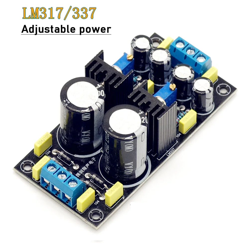 Фото LM317 LM337 Положительный Регулятор напряжения отрицательной мощности Регулируемый модуль от переменного тока до постоянного тока 5 в 6 в 9 в 12 В 15 в 19 в 24 в аудио усилитель №5