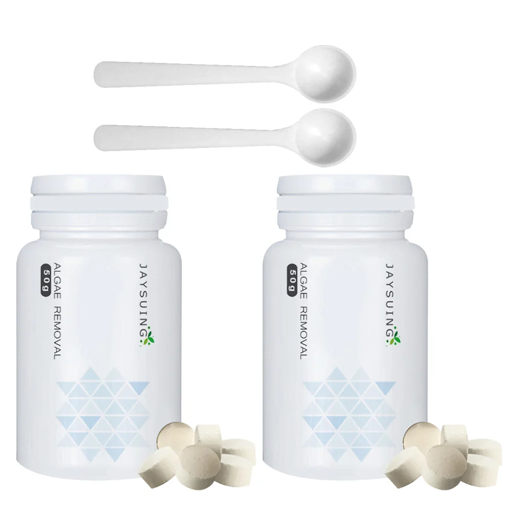 2 Bottle Algaecide Fish Tank Removing Moss and Tablets Remover Algin Removal Aquarium Purification fish tank water purifier,aquatic algae remover