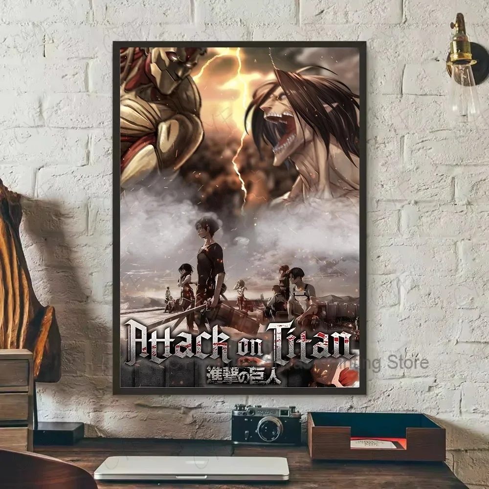 Attack on Titan Canvas Art Poster - Coffee House Bar Room Wall Decor