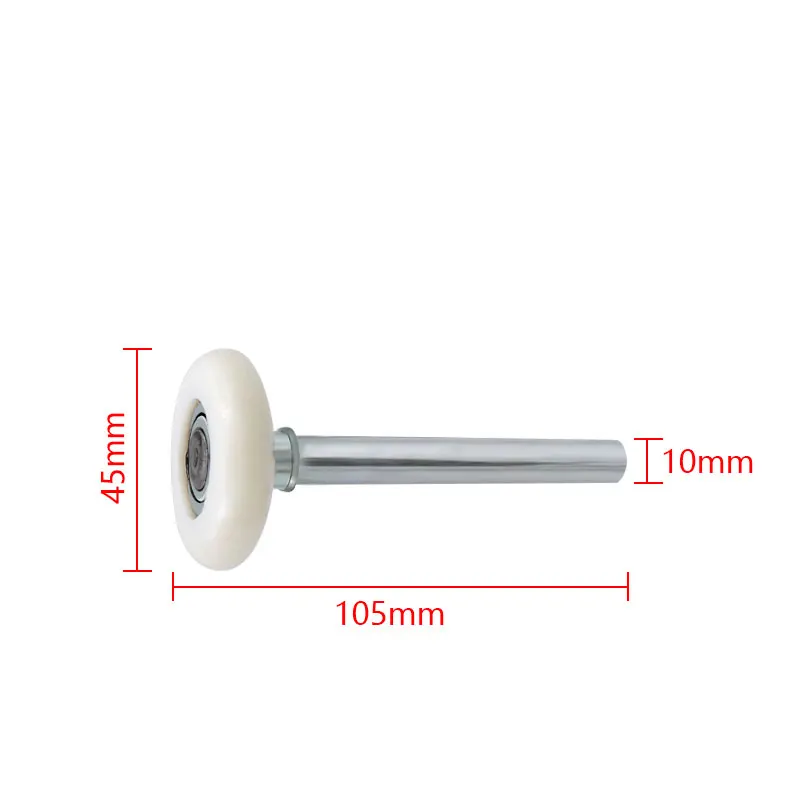Heavy Duty White Nylon Garage Door Roller Wheel Ball Sealed Bearing 105mm/120mm/175mm Length suit for heaviest of doors 1pc sliding door roller,sliding door pulley,nylon bearing pulley