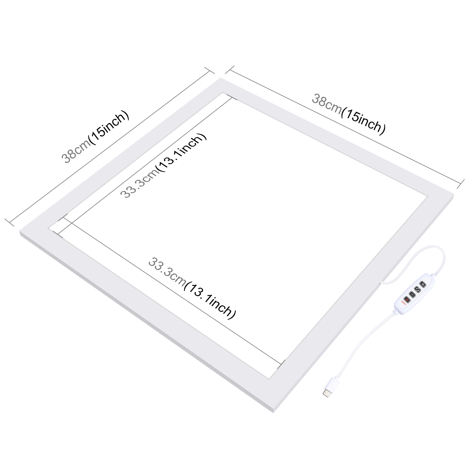 Wired Shadowless LED Lamp Light Panel 38CM*38CM Softbox Photography Lighting Photo Studio Backgroud Bottom Board