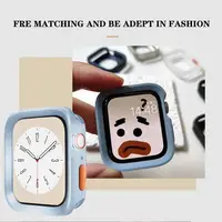 Coque de protection en silicone souple pour Apple Watch 11 10 9 8 7 6 SE 5, coque mate anti-chute pour iwatch 49mm 41mm 42mm 46mm 40mm 44mm 45mm 4