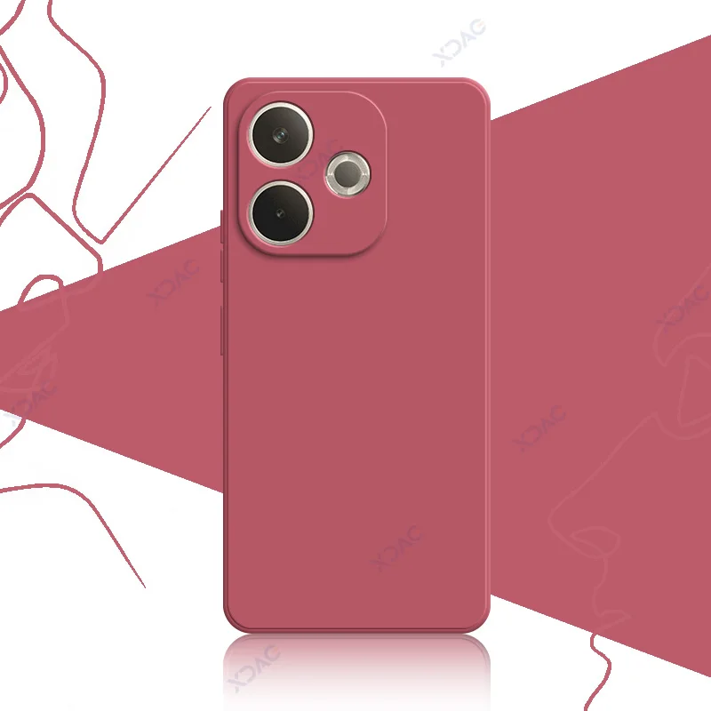 Luxury Dual Liner Shockproof Phone Cover - Square Liquid Silicone Coque Shield
