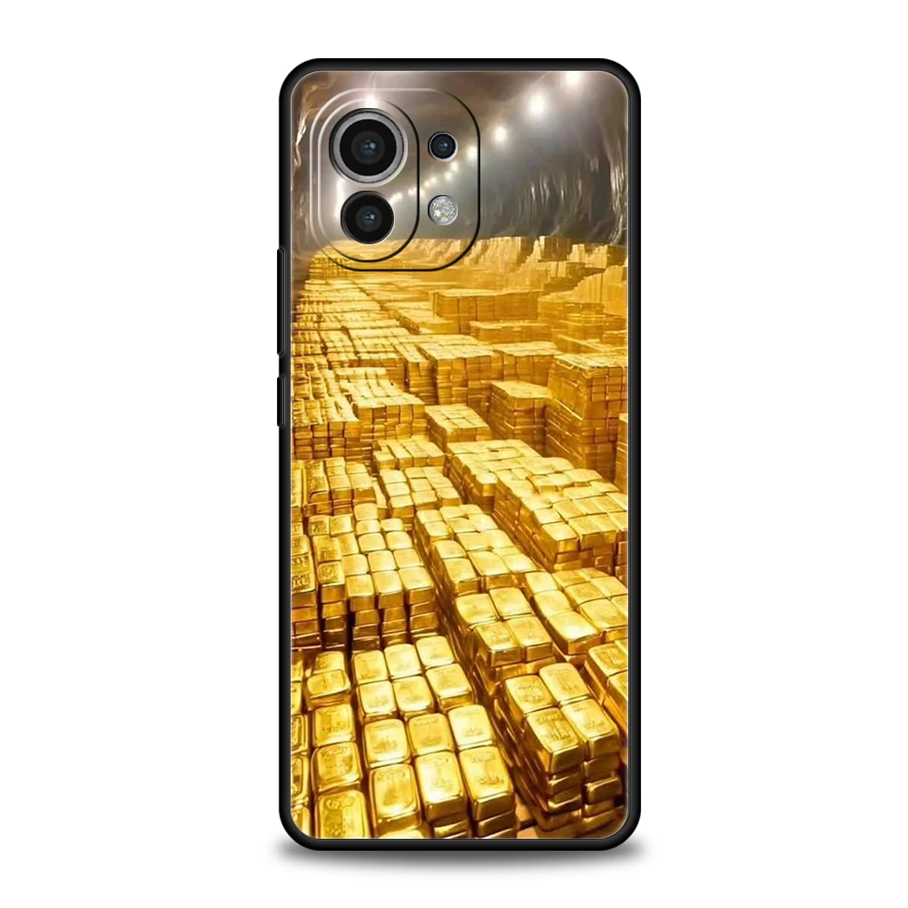 Gold Money Pattern Soft Phone Case Cover