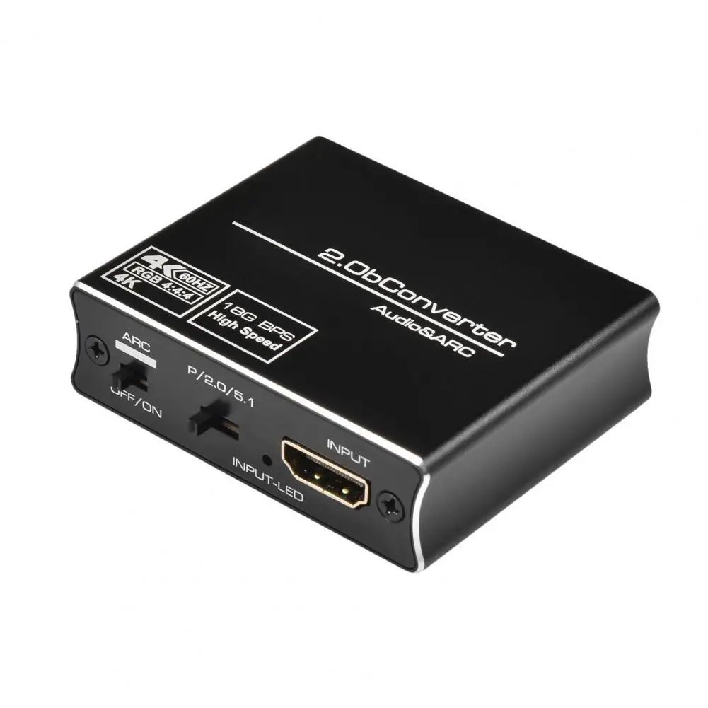 

Аудио-Сплиттер, 4K x 2K 60 Гц, 3D эффект, совместимый с оптическим TOSLINK SPDIF, аудио экстрактор, конвертер для усилителя