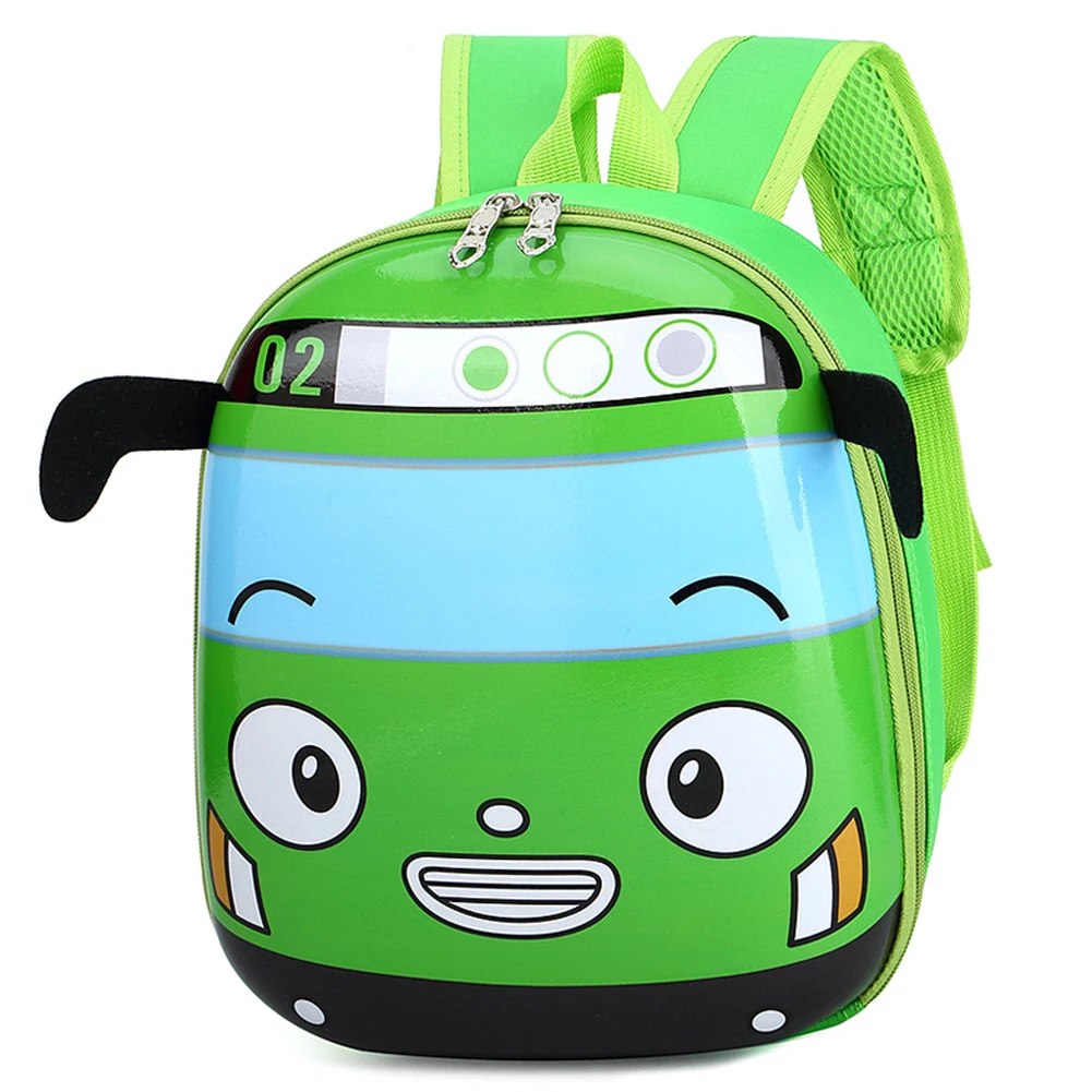 3D Cartoon Bus Toddler Backpack Cute Kindergarten School Bookbag Small School Backpack for Boys Girls Go for An Outing