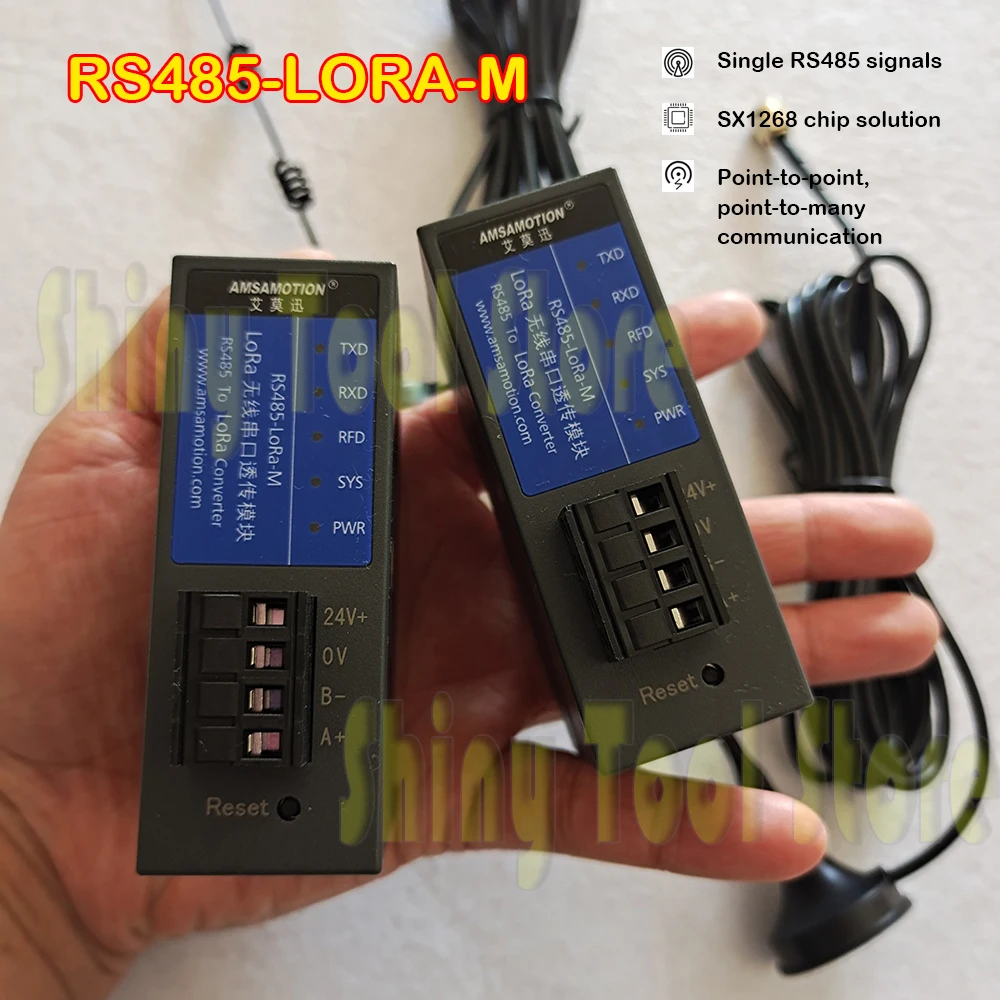 RS485- Lora-M LORA 433M digital radio Sx1268 RS485 remote transparent transmission module wireless serial port communication
