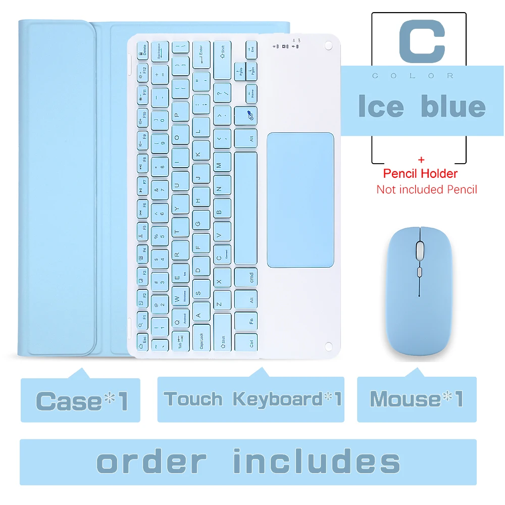 Universal Magic Keyboard Case with Wireless Mouse