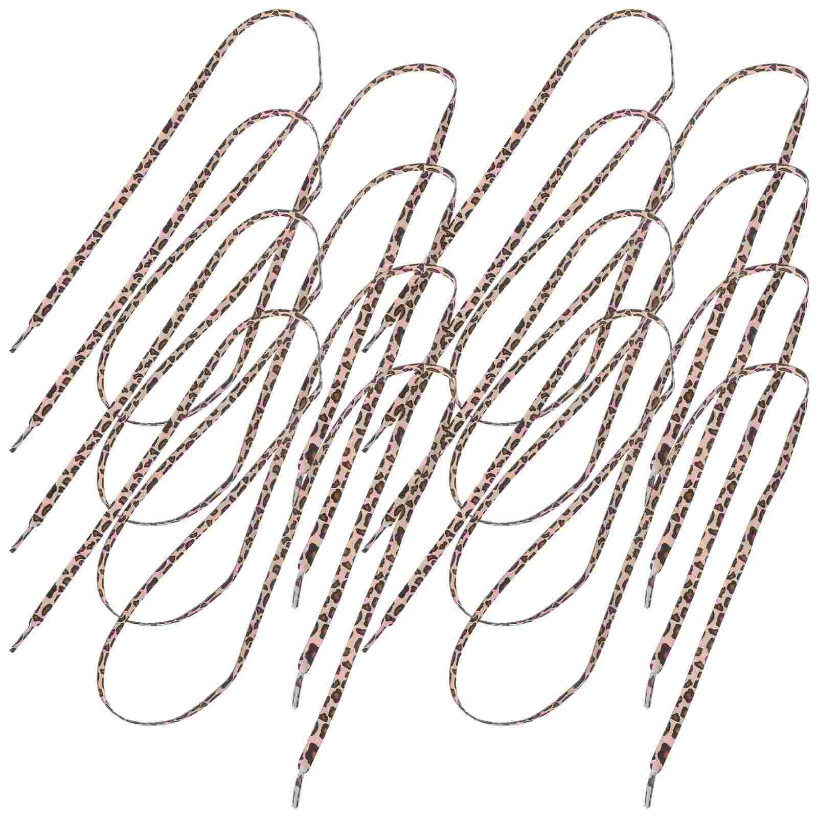 

2 Pairs Round Leopard Lace Man Mens Shoes Shoelaces for Sneakers Cordones Polyester Spandex Ties