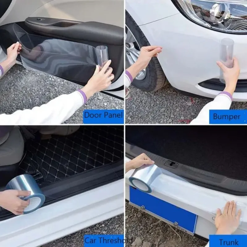 Transparent Car Protective Film - Anti-Scratch Bumper & Hood Paint Protector