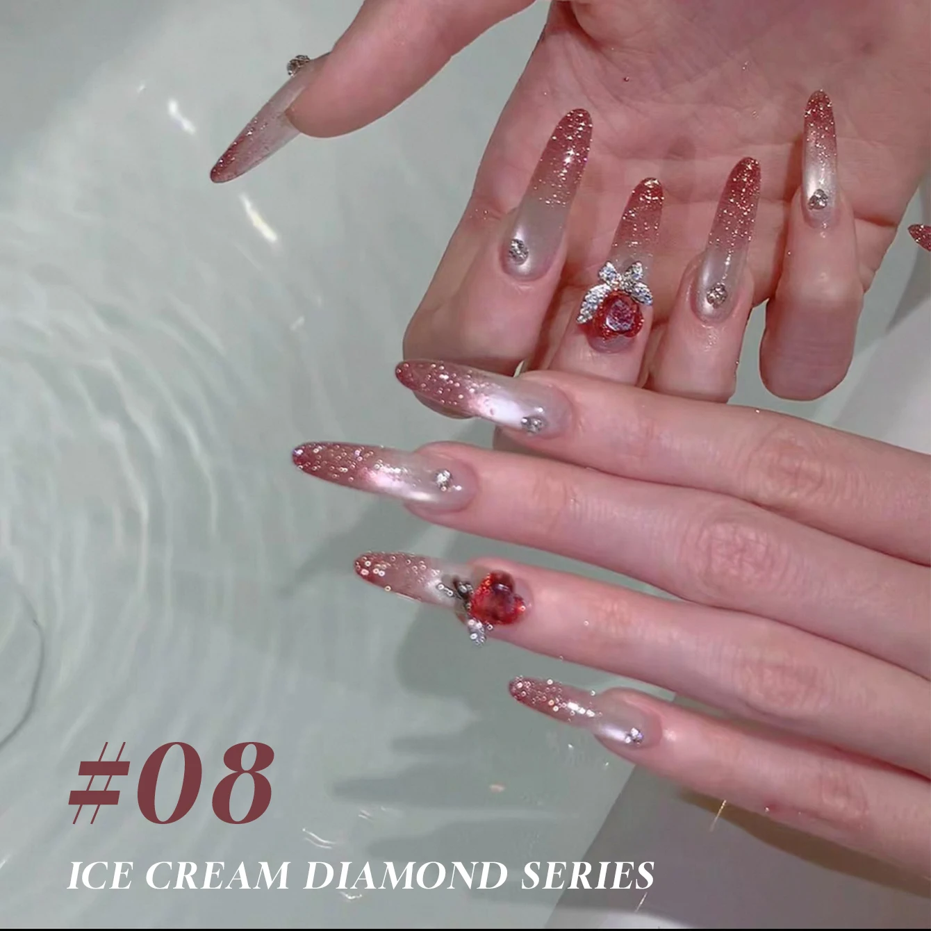 12ML 1-10 Stück 2025 Neuer Blauer Nagellack Super Flash Honey Water Light Broken Ice Transparenter Strobe Diamant-Gel-Nagellack – Detail 27