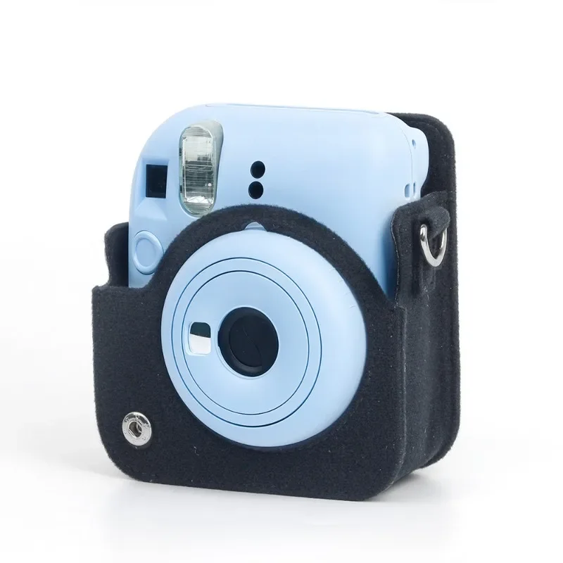 Borsa In Feltro Nero Per Fujifilm Instax Mini 12 Custodia Protettiva Per Fotocamera Istantanea Sticky Cute Retro Cam Per Instax Mini 12 Accessori