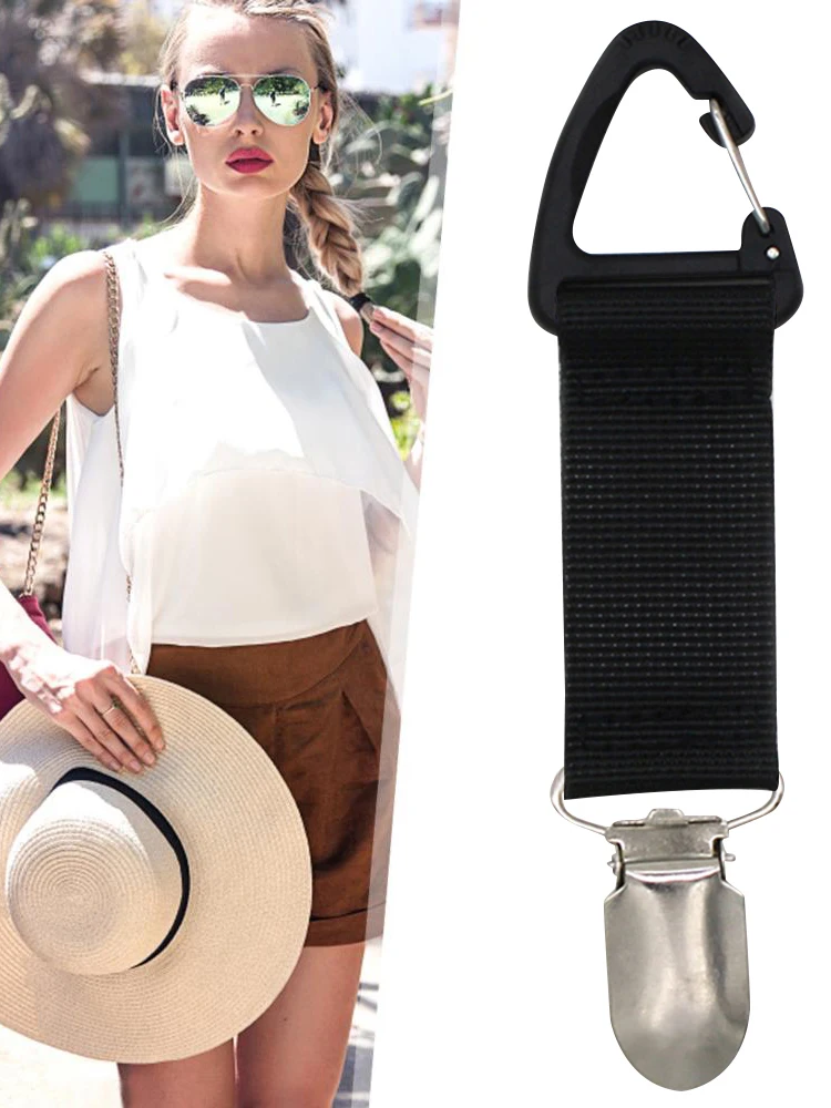 Portable Canvas Hat Clip for Travel and Outdoor