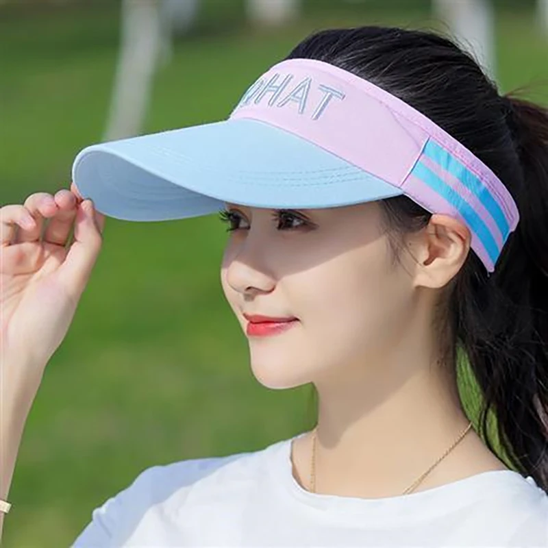 1PC Tennis Golf Running Adjustable Casual Breathable Sun Hat Sports Visor Beach Hat Baseball Cap