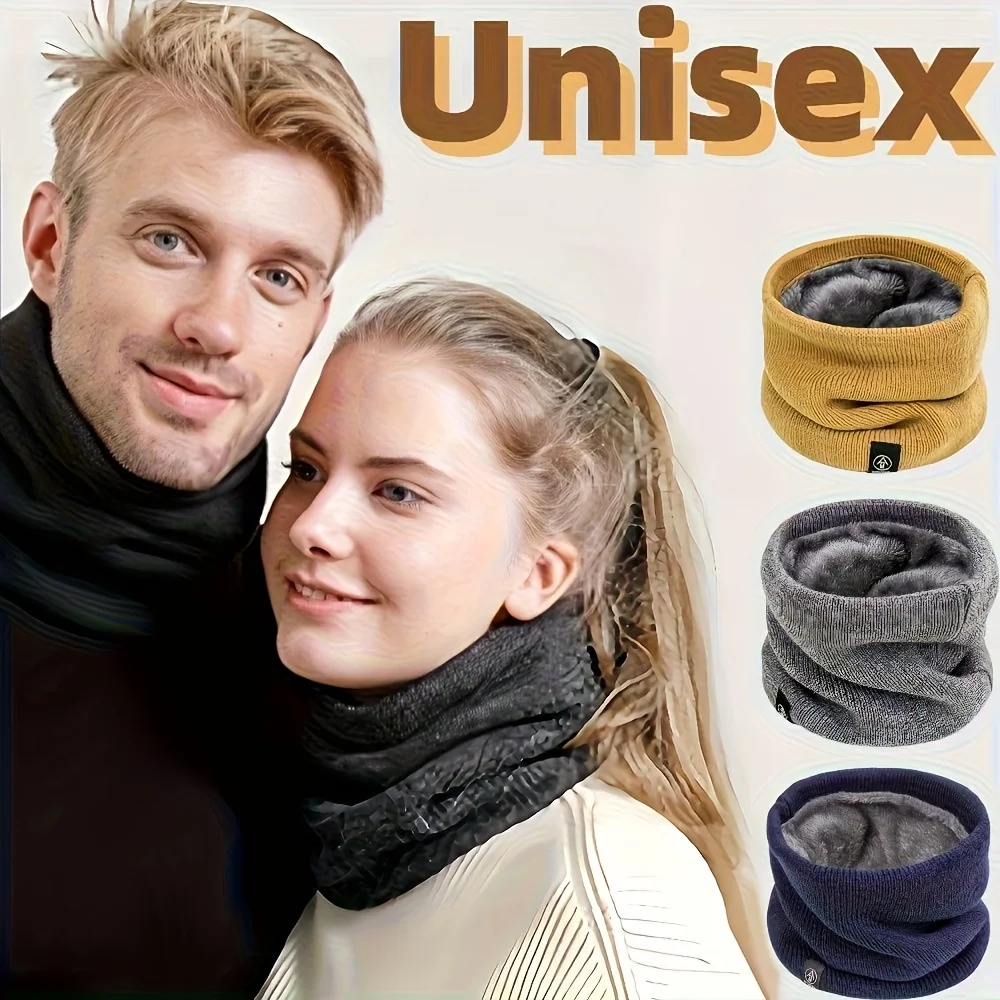 2025 New Winter Thickened Premium Plush Scarf -  Unisex, Suitable for Outdoor Activities and Daily Use, Essential Winter Warmth