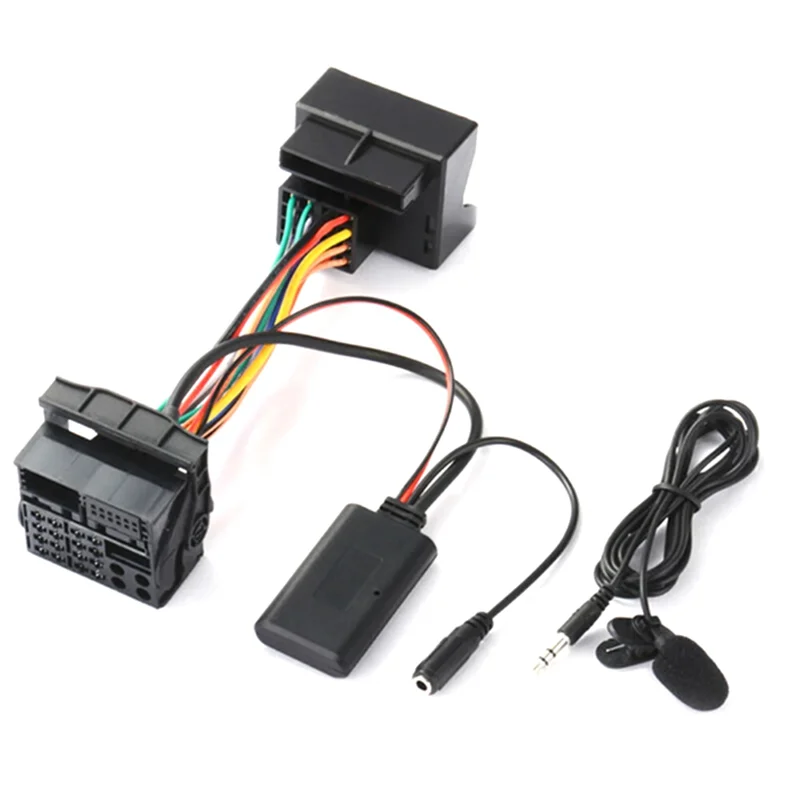 

Audio AUX Cable Adapter Bluetooth 5.0 + External Microphone for Opel CD30 CDC40 CD70 DVD90 for Opel