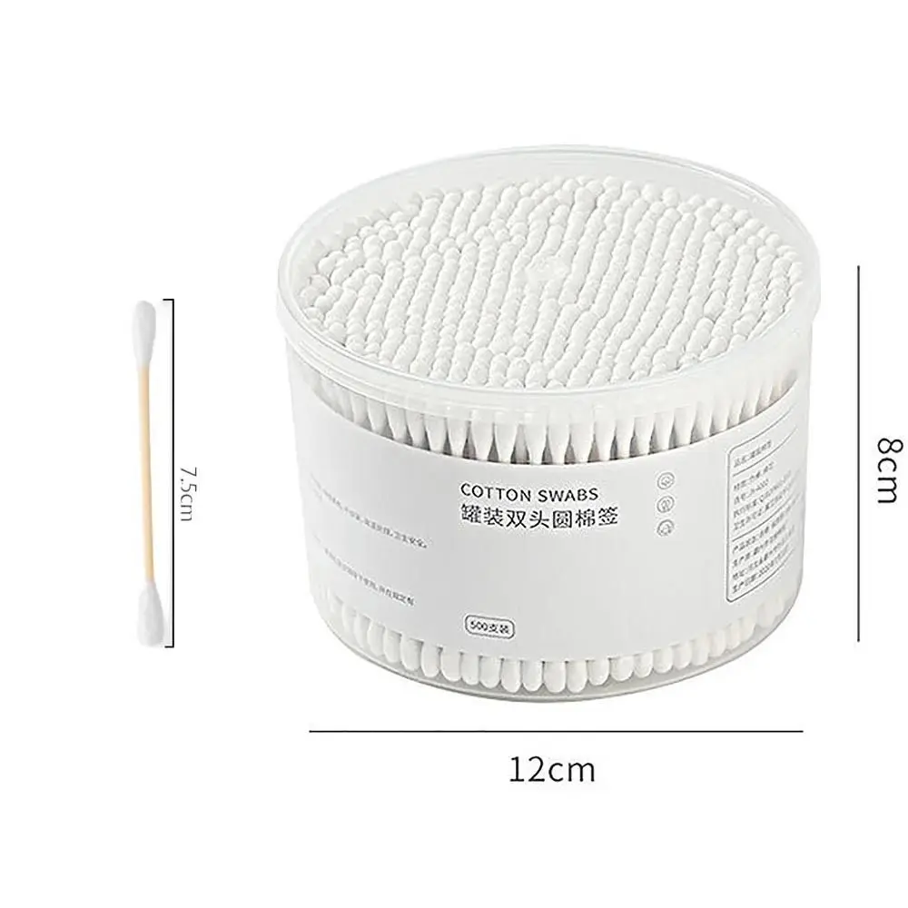 Durable Double Head Cotton Swab Wooden Wadded Sticks Multipurpose Disposable Cotton Swab Cleaning Cotton Swabs 6