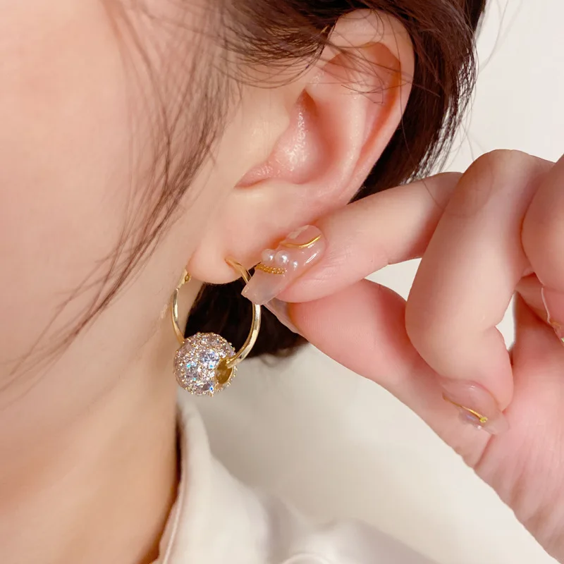 925 sterling silver needle earrings Women's earrings New model 2022 Gold Earrings Pendant earrings  Women's fashion earrings