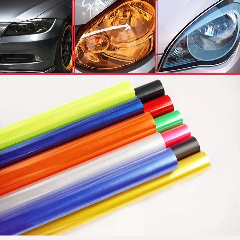 30X100CM Auto Auto Licht Scheinwerfer Rücklicht Farbton Styling  Wasserdichte Schutz Vinyl Film Tintting Auto Aufkleber Zubehör - AliExpress